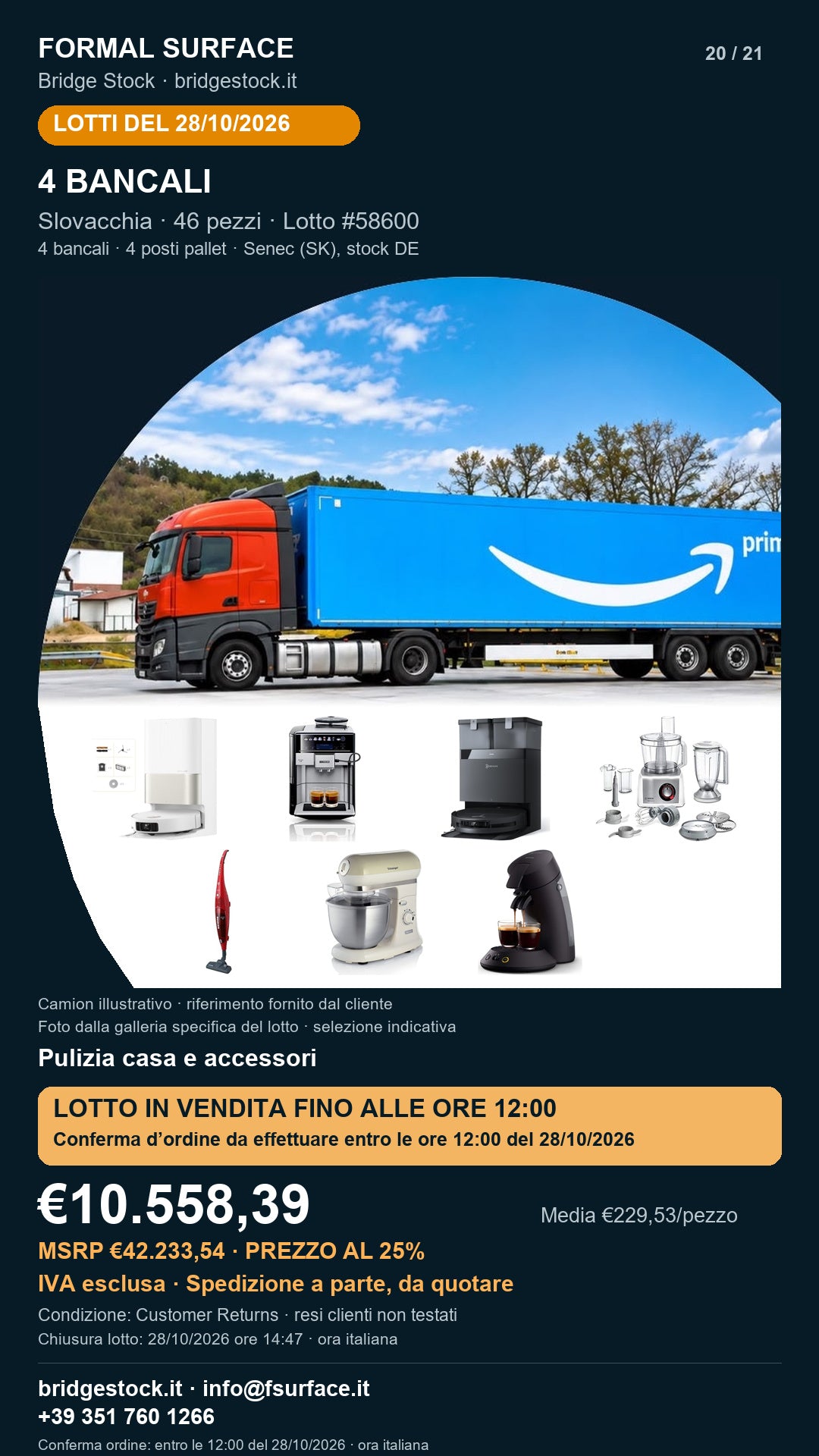 Scheda lotto 58600 del 28/10/2026