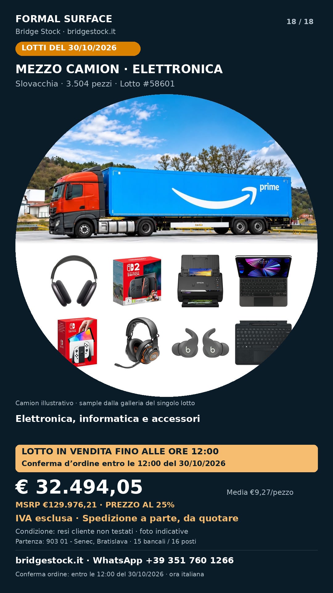Scheda lotto 58601 del 30/10/2026