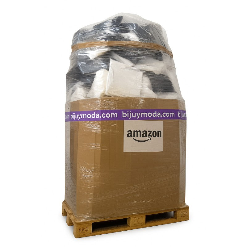 Pallet pacchi Amazon chiusi · circa 300 scatole — esempio di stock