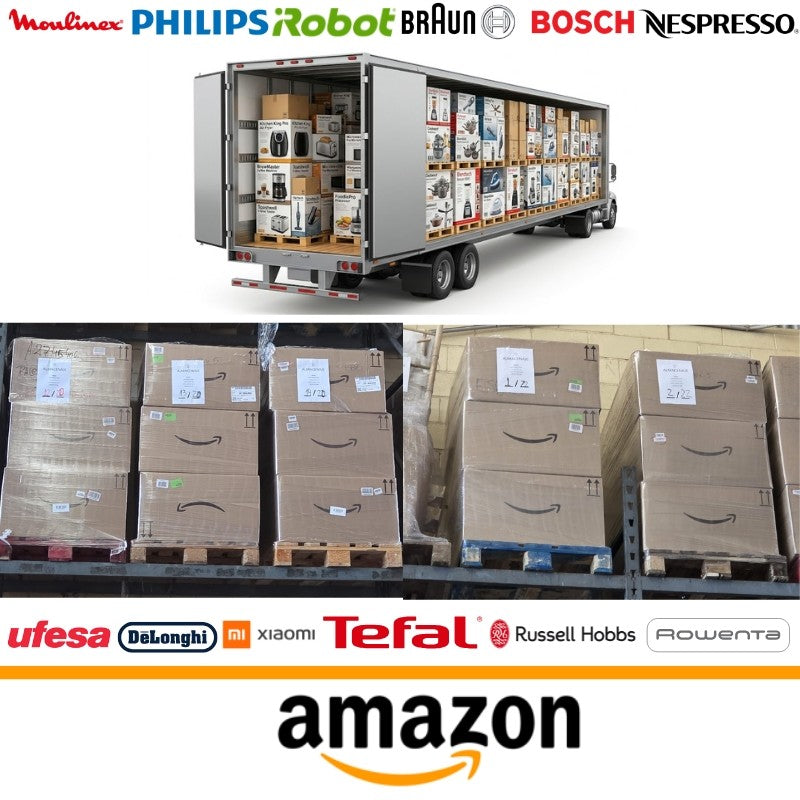Camion Amazon Casa e Cucina · 32 pallet — esempio di stock