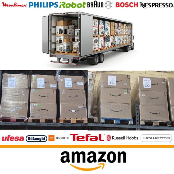 Camion Amazon Casa e Cucina · 32 pallet — esempio di stock