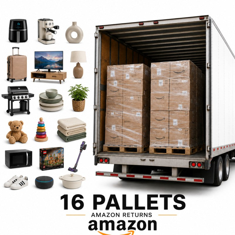 Mezzo camion Amazon · 16 pallet misti — esempio di stock